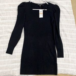 Gorgeous black v neck minidress
